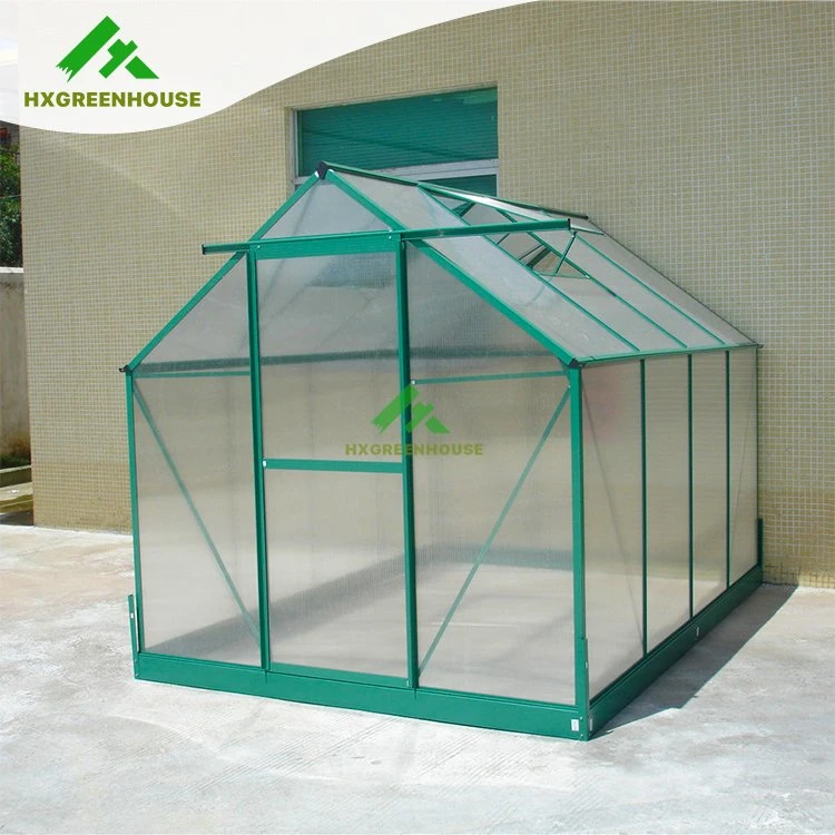 China Cheap Prefab Winter PC Sheet Green House Hobby Luxury Small Polycarbonate Plastic Greenhouse Garden for Sale