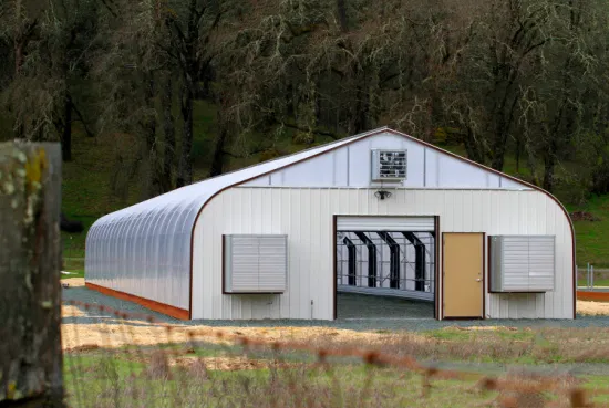 Invernadero de aro de cúpula de arco en forma de túnel para plantación de granjas